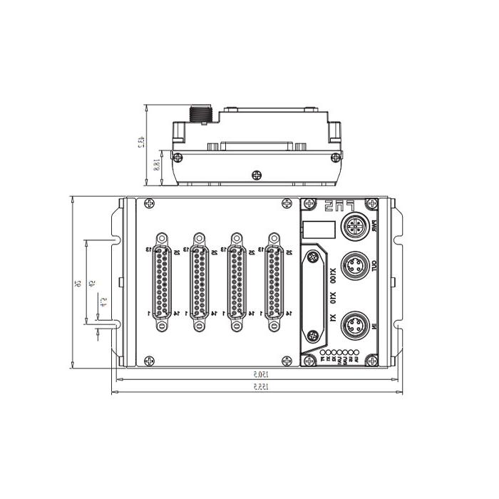 CC-Link protocol, IP20, 64DI/DO adaptive configuration, PNP, D-Sub interface, Remote module, 009D93